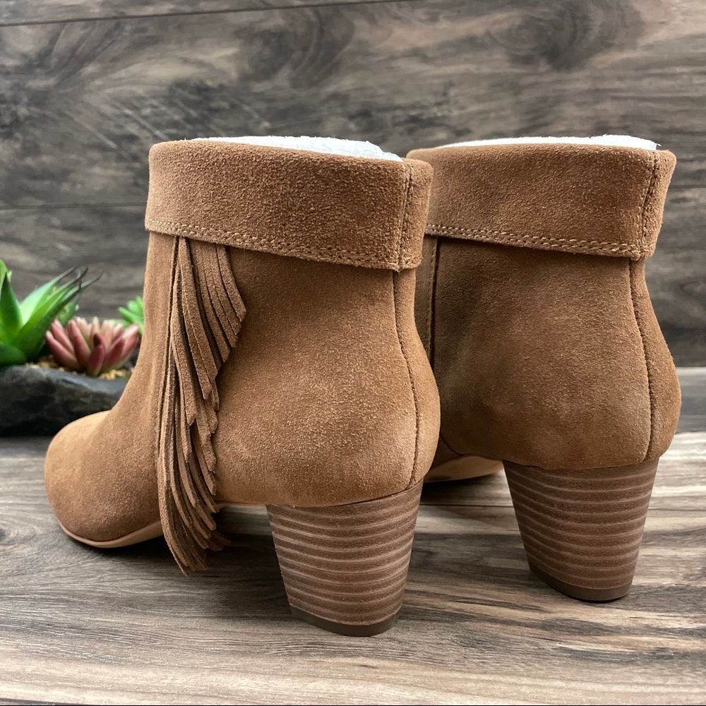 NIB Lucky Brand Zakina Side Fringe Ankle Bootie - Picture 10 of 11